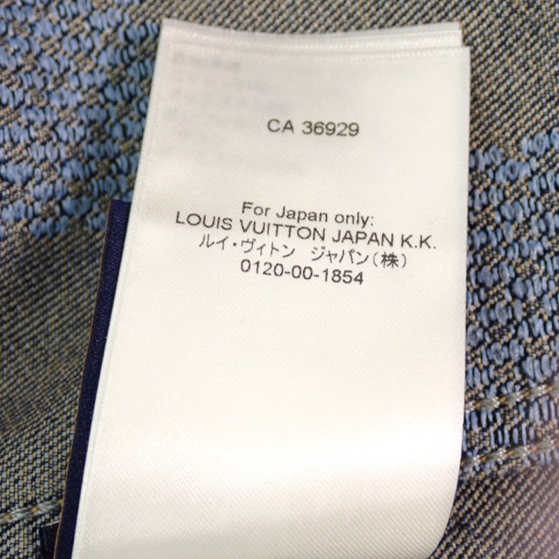 ルイヴィトン LOUIS VUITTON ダミエ 50 デニムジャケット コットン ブルー メンズ【中古】【ABランク】