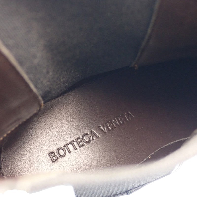 ボッテガヴェネタ BOTTEGA VENETA ラグ チェルシー ブーツ レザー ラバー ブラック レディース【中古】【Bランク】