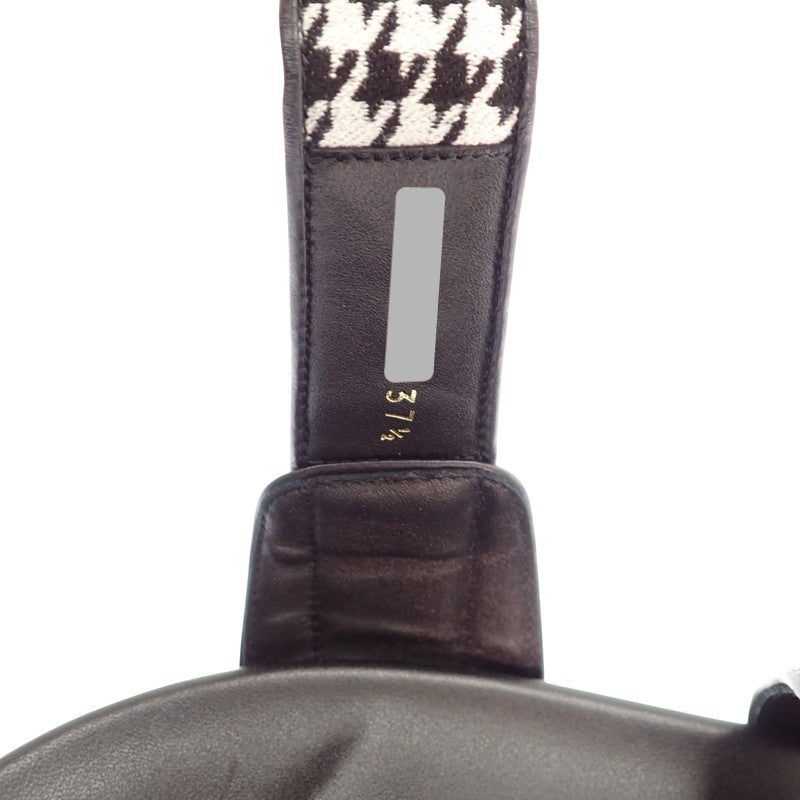 クリスチャンディオール Christian Dior Dioract サンダル サンダル ブラック ホワイト ゴールド金具 レディース【中古】【ABランク】