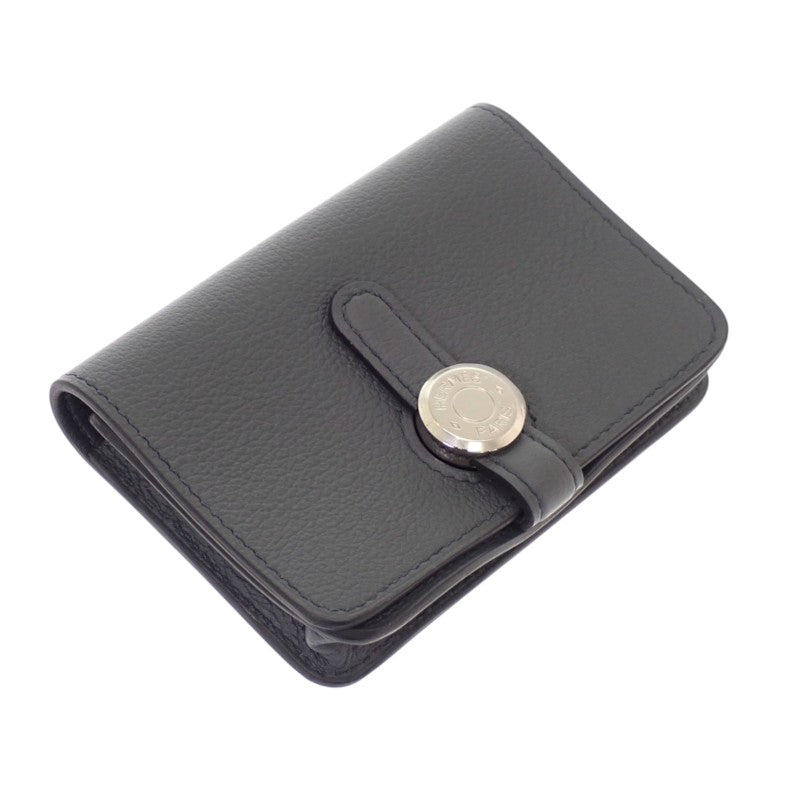エルメス HERMES ドゴンコンパクト カードケース エバーカラー グレー グリメイヤー メンズ レディース【中古】【Aランク】