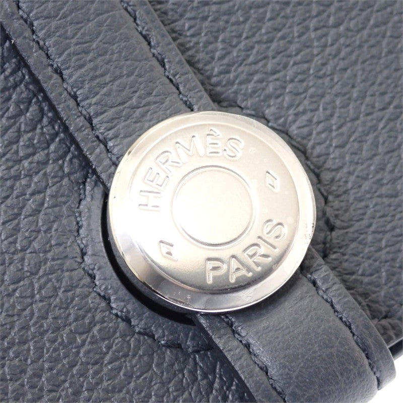 エルメス HERMES ドゴンコンパクト カードケース エバーカラー グレー グリメイヤー メンズ レディース【中古】【Aランク】