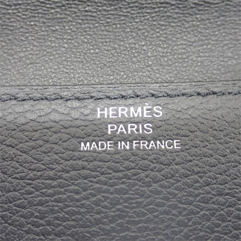 エルメス HERMES ドゴンコンパクト カードケース エバーカラー グレー グリメイヤー メンズ レディース【中古】【Aランク】
