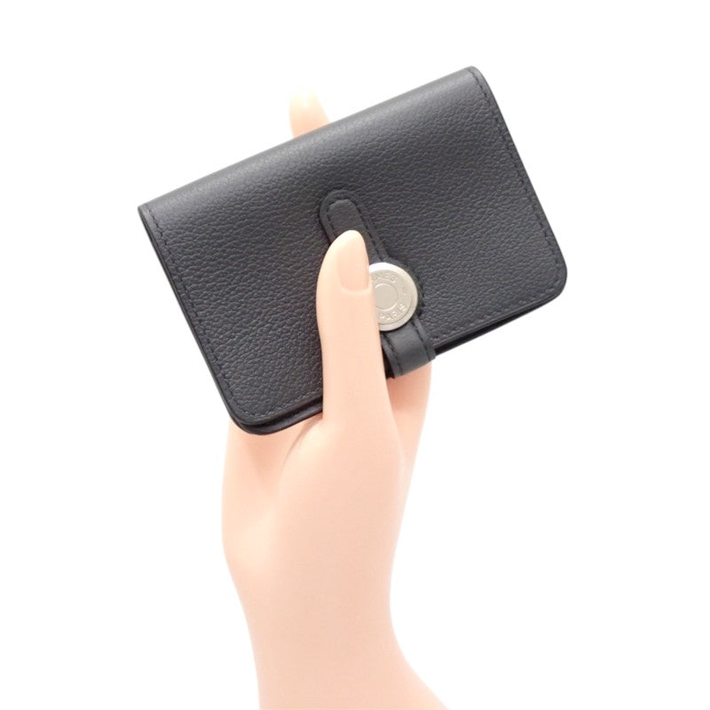 エルメス HERMES ドゴンコンパクト カードケース エバーカラー グレー グリメイヤー メンズ レディース【中古】【Aランク】