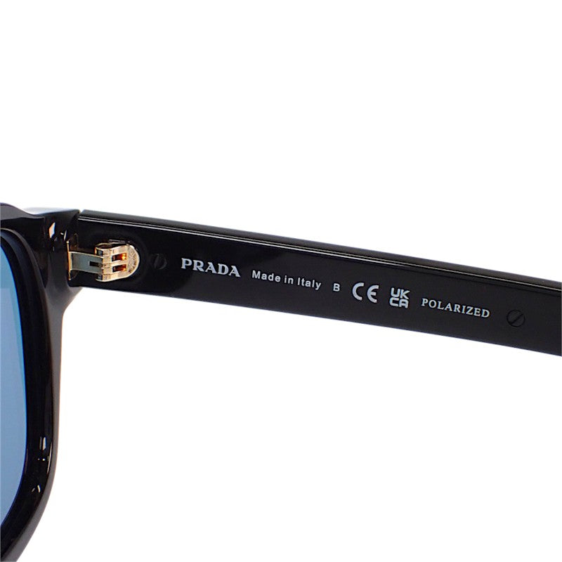 プラダ PRADA メタルプラーク SPRA16_F16K_FE04D_C_A053 サングラス アセテート ブラック ターコイズブルー ゴールド金具 メンズ【中古】【ABランク】