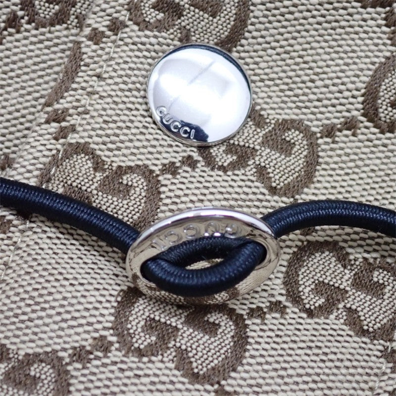 グッチ GUCCI キャンバスボンバー 36 761698 ダウンジャケット GGキャンバス ベージュ ブラック レディース【中古】【Aランク】