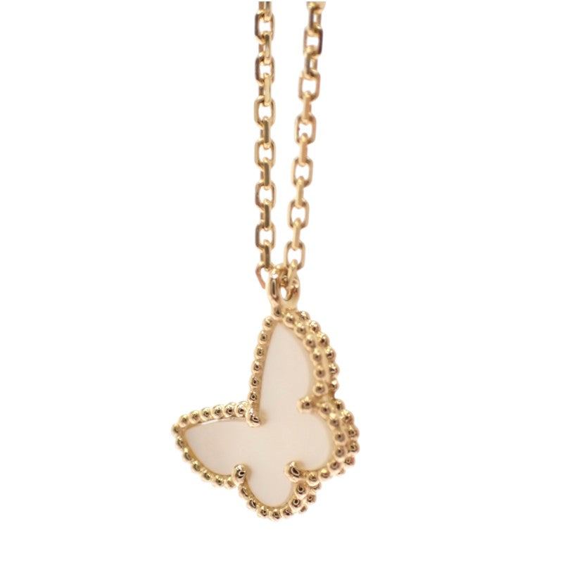 ヴァンクリーフ＆アーペル Van Cleef & Arpels スウィート パピヨン VCARF69300 ネックレス マザーオブパール K18イエローゴールド 真珠母貝 パール レディース【中古】【Aランク】