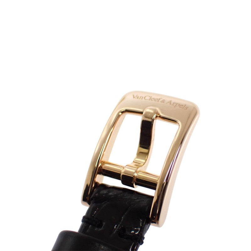 ヴァンクリーフ＆アーペル Van Cleef & Arpels スウィート アルハンブラ ウォッチ VCARO8SF00 腕時計 K18ピンクゴールド レザー クオーツ レディース【中古】【Aランク】