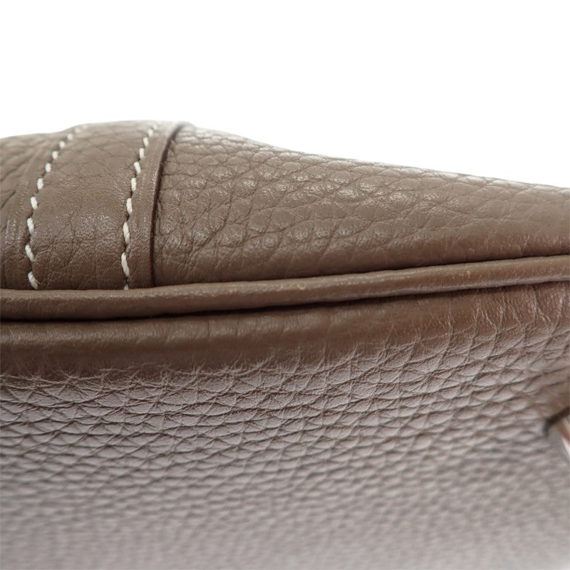 エルメス HERMES ピコタンロック MM ハンドバッグ トリヨンクレマンス エトゥープ ベージュ シルバー金具 レディース【中古】【Bランク】
