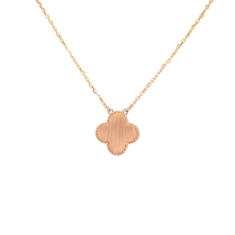 ヴァンクリーフ＆アーペル Van Cleef & Arpels ヴィンテージ アルハンブラ 2021年限定 VCARP7TD00 ネックレス K18ピンクゴールド ロードナイト ダイヤモンド レディース【中古】【Aランク】