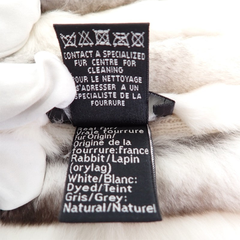 シャネル CHANEL オリラグファー マフラー カシミヤ ホワイト アイボリー レディース【中古】【Aランク】