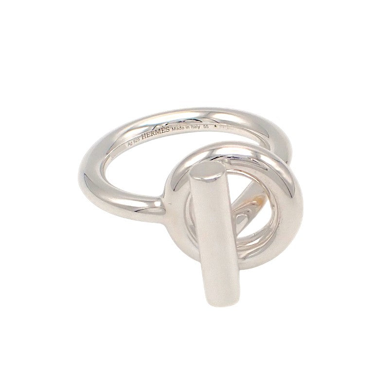 エルメス HERMES エシャペMM シェーヌダンクル 15号 H103658B リング シルバー925 刻印サイズ55 メンズ レディース【中古】【Aランク】