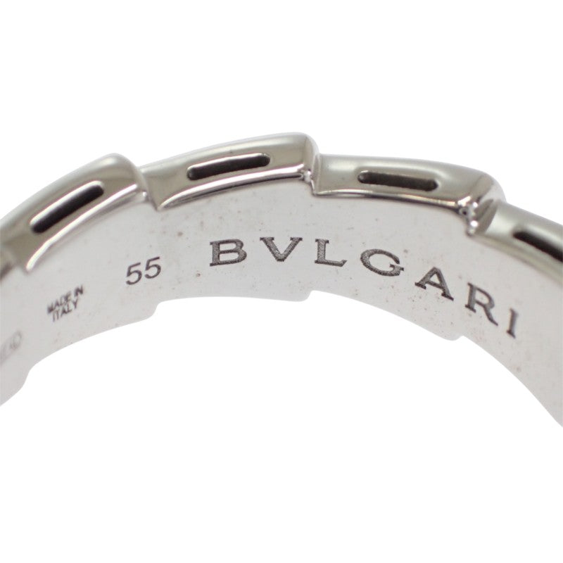 ブルガリ BVLGARI セルペンティ ヴァイパー 15号 55刻印 349739 リング K18ホワイトゴールド ダイヤモンド レディース メンズ【中古】【Aランク】
