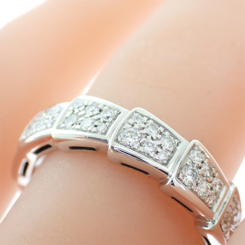 ブルガリ BVLGARI セルペンティ ヴァイパー 15号 55刻印 349739 リング K18ホワイトゴールド ダイヤモンド レディース メンズ【中古】【Aランク】