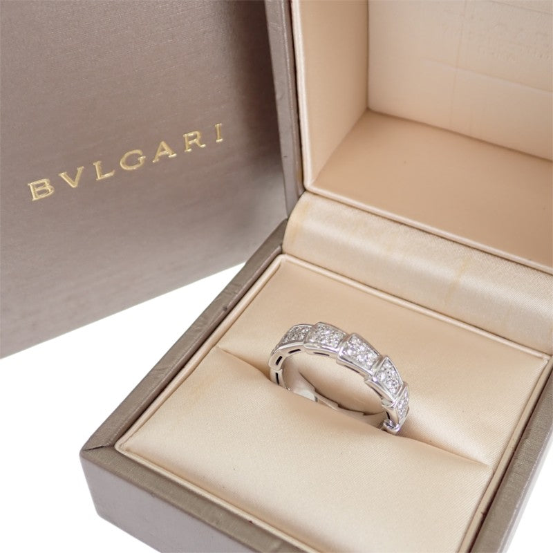 ブルガリ BVLGARI セルペンティ ヴァイパー 15号 55刻印 349739 リング K18ホワイトゴールド ダイヤモンド レディース メンズ【中古】【Aランク】