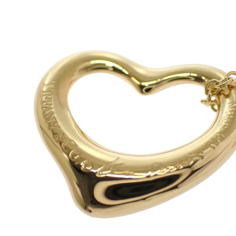 ティファニー TIFFANY&Co. オープンハートペンダント ネックレス K18イエローゴールド ダイヤモンド レディース【中古】【Aランク】