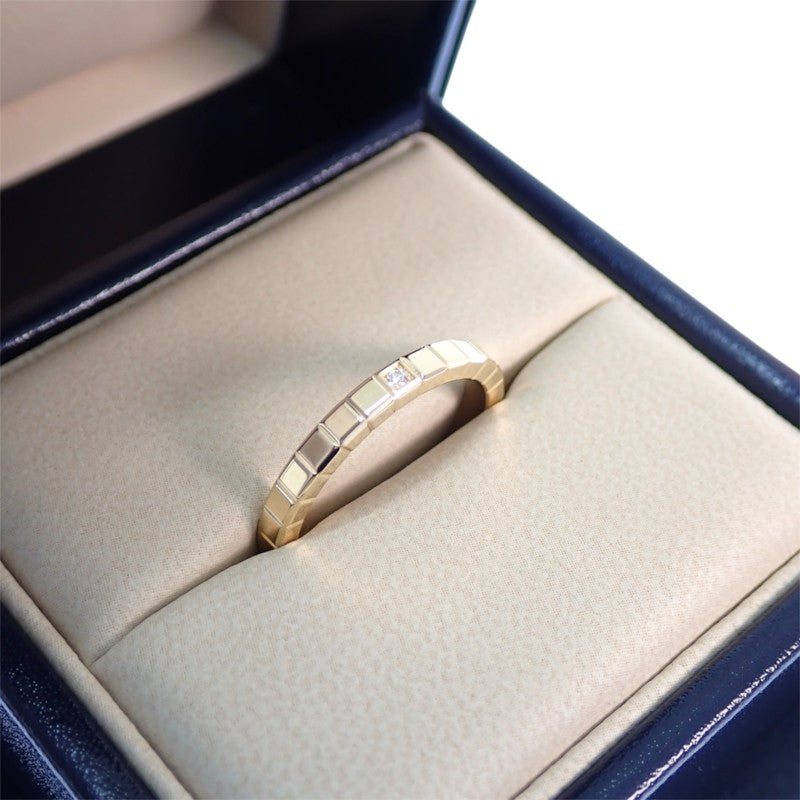 ショパール Chopard アイスキューブ 14号 827702-0259 リング K18イエローゴールド ダイヤモンド レディース【中古】【Aランク】