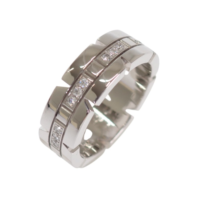 カルティエ CARTIER タンクフランセーズ ハーフダイヤ 9号 B4060149/B4060100 リング K18ホワイトゴールド ダイヤモンド 49 レディース【中古】【Aランク】