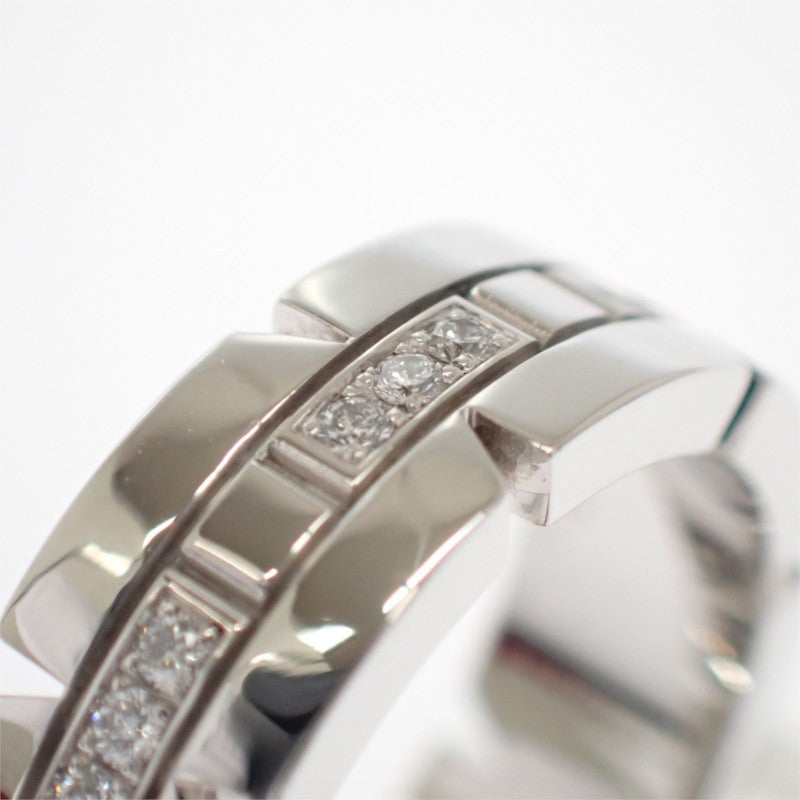カルティエ CARTIER タンクフランセーズ ハーフダイヤ 9号 B4060149/B4060100 リング K18ホワイトゴールド ダイヤモンド 49 レディース【中古】【Aランク】