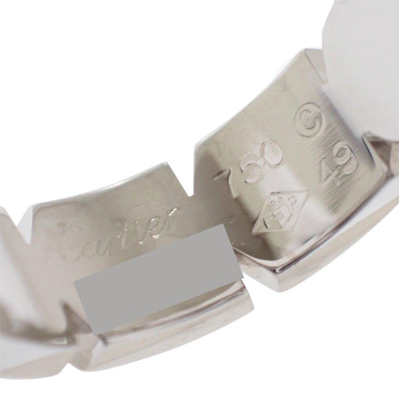 カルティエ CARTIER タンクフランセーズ ハーフダイヤ 9号 B4060149/B4060100 リング K18ホワイトゴールド ダイヤモンド 49 レディース【中古】【Aランク】