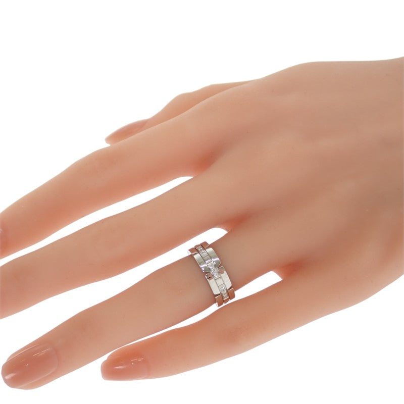 カルティエ CARTIER タンクフランセーズ ハーフダイヤ 9号 B4060149/B4060100 リング K18ホワイトゴールド ダイヤモンド 49 レディース【中古】【Aランク】
