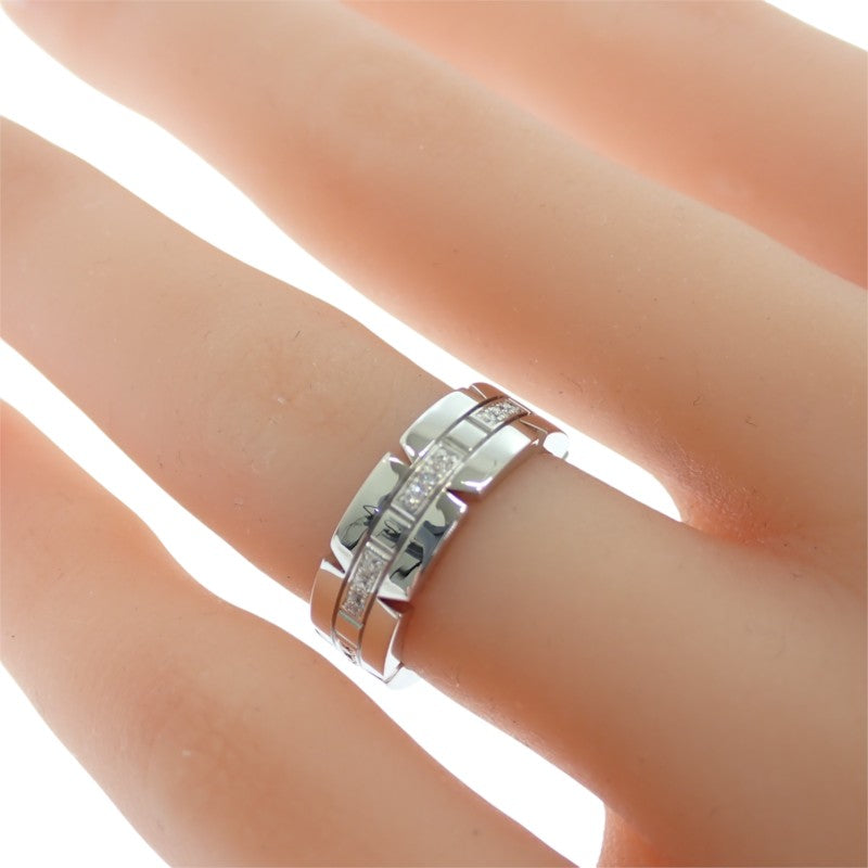 カルティエ CARTIER タンクフランセーズ ハーフダイヤ 9号 B4060149/B4060100 リング K18ホワイトゴールド ダイヤモンド 49 レディース【中古】【Aランク】