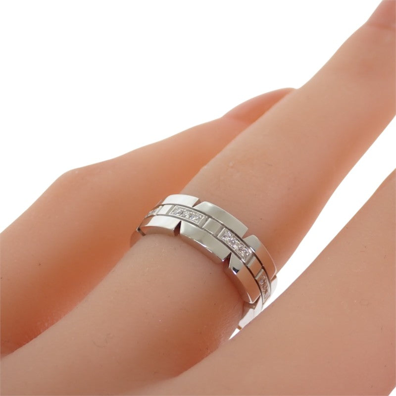 カルティエ CARTIER タンクフランセーズ ハーフダイヤ 9号 B4060149/B4060100 リング K18ホワイトゴールド ダイヤモンド 49 レディース【中古】【Aランク】