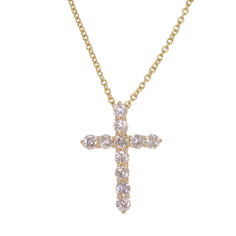 ティファニー TIFFANY&Co. クロスペンダント ミニ 十字架 67124766 ネックレス K18イエローゴールド 18金 ダイヤモンド レディース【中古】【Aランク】