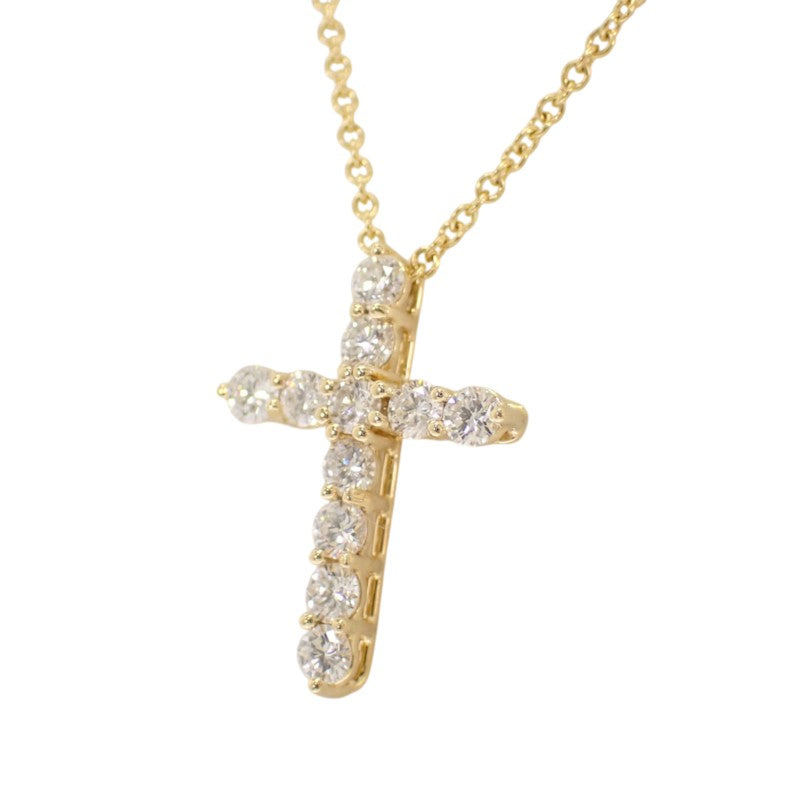 ティファニー TIFFANY&Co. クロスペンダント ミニ 十字架 67124766 ネックレス K18イエローゴールド 18金 ダイヤモンド レディース【中古】【Aランク】