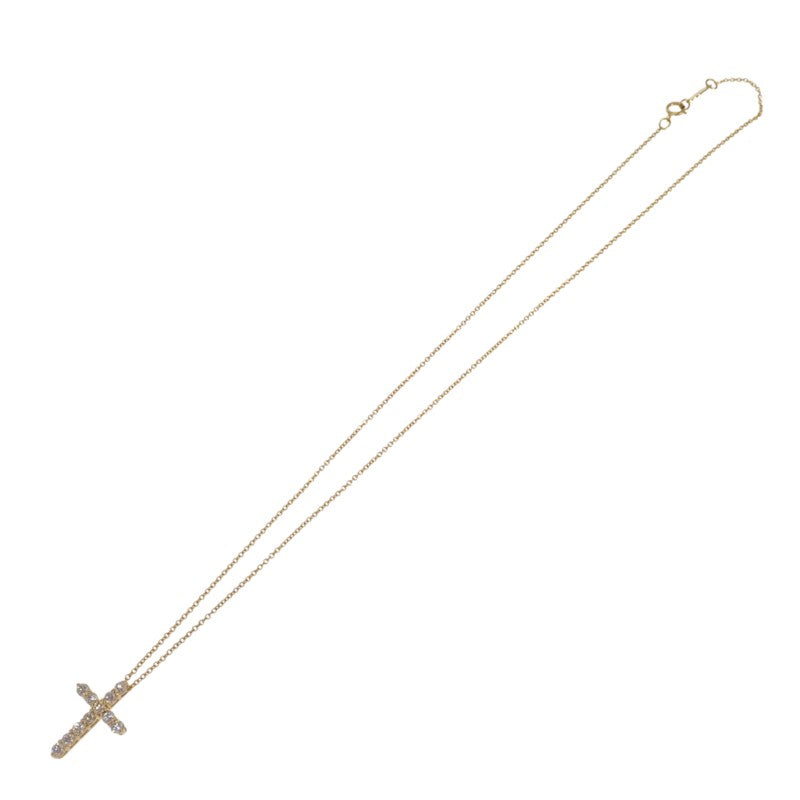 ティファニー TIFFANY&Co. クロスペンダント ミニ 十字架 67124766 ネックレス K18イエローゴールド 18金 ダイヤモンド レディース【中古】【Aランク】