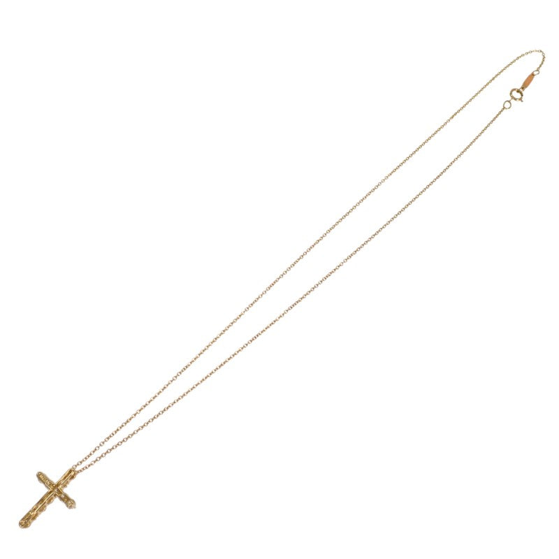 ティファニー TIFFANY&Co. クロスペンダント ミニ 十字架 67124766 ネックレス K18イエローゴールド 18金 ダイヤモンド レディース【中古】【Aランク】