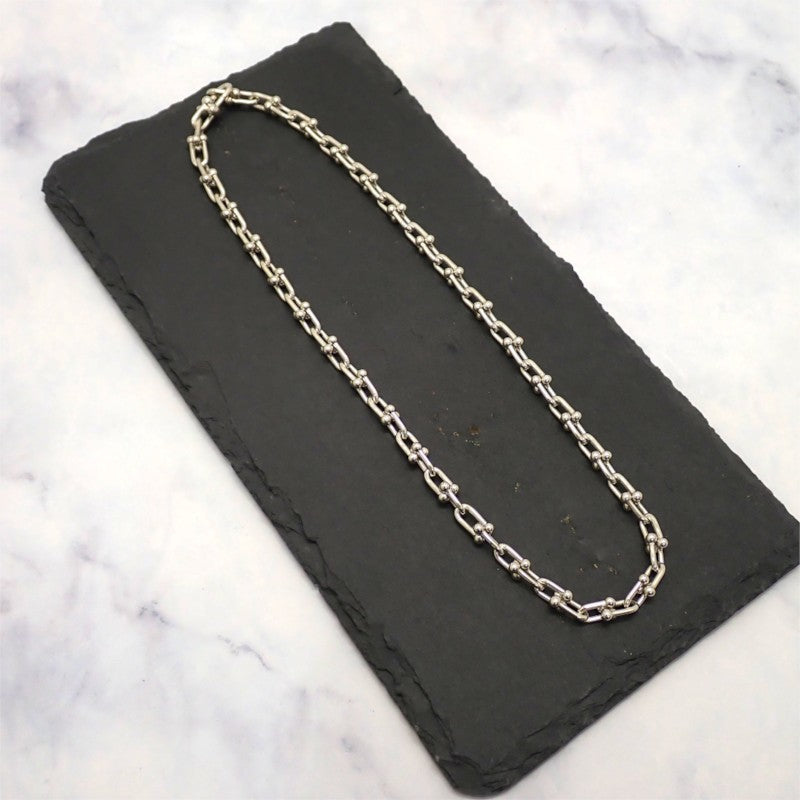 ティファニー TIFFANY&Co. ハードウェア スモールリンク 60153093 ネックレス シルバー925 シルバー レディース メンズ ユニセックス【中古】【Aランク】
