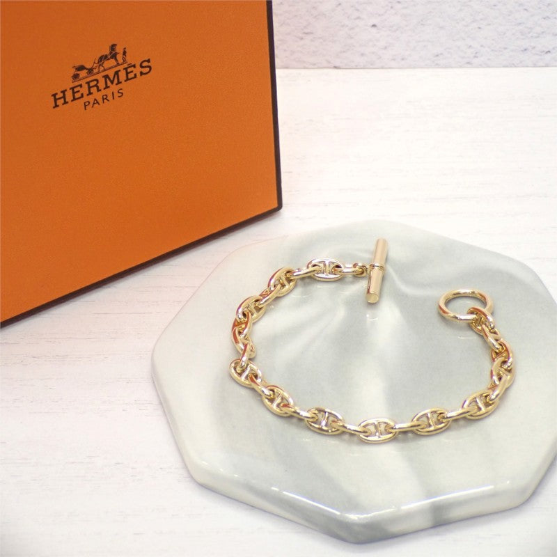 エルメス HERMES シェーヌダンクルTPM H218836B ブレスレット K18イエローゴールド レディース【中古】【Aランク】