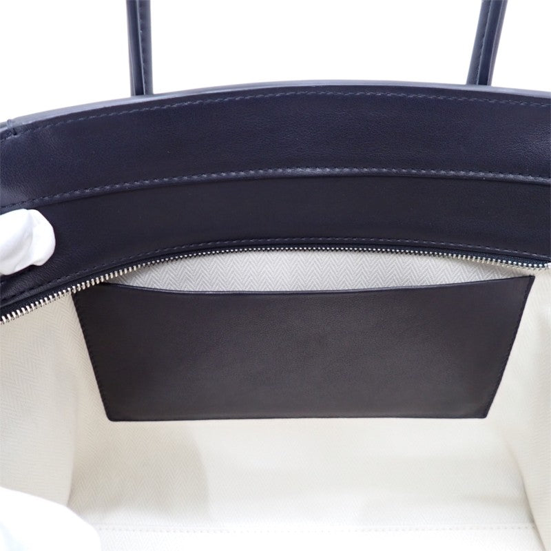 ザ・ロウ The Row マルロ12 MARLO 12 W1802L72BAS ハンドバッグ カーフ ブラック シルバー金具 レディース メンズ ユニセックス【中古】【ABランク】