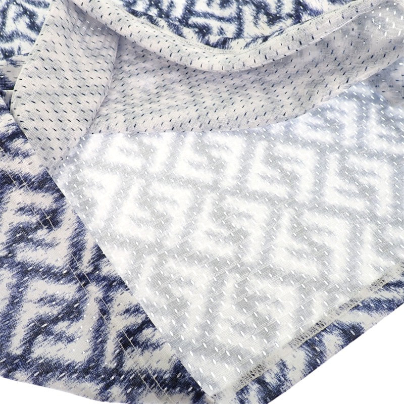 フェンディ FENDI テクニカルメッシュ S FAF682AN66F1KRN 半袖Ｔシャツ ポリエステル ブルー メンズ【中古】【Aランク】