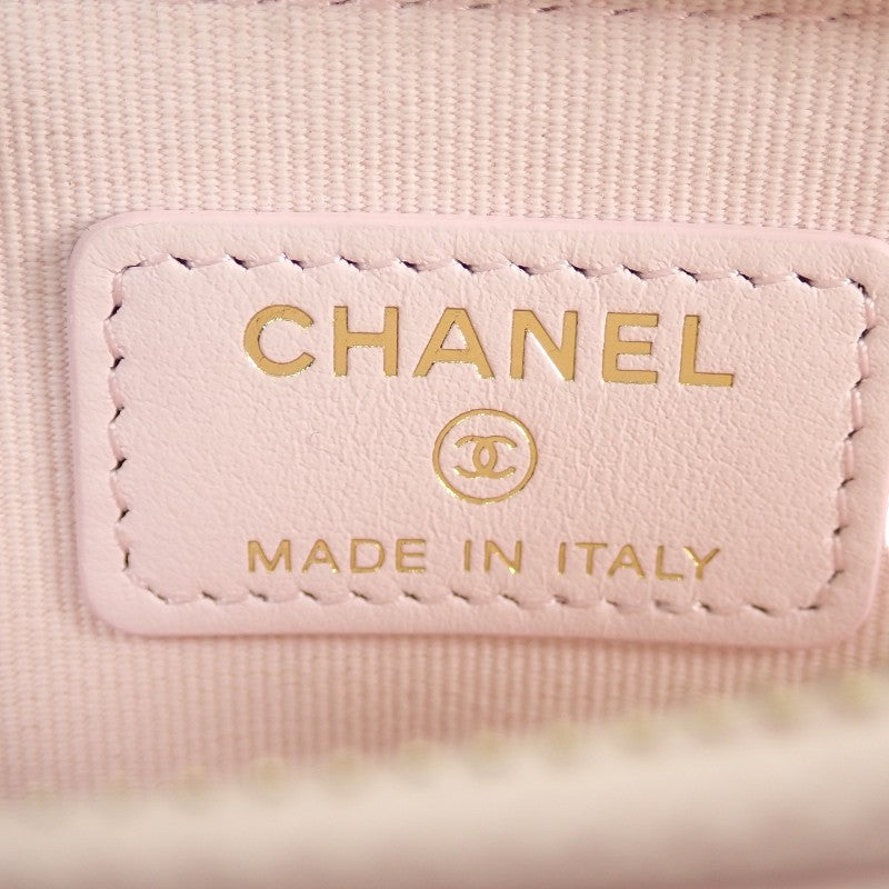 シャネル CHANEL 19 ジップコインパース ディズヌフ AP2086 コインケース ラムスキン ピンク ゴールド金具 レディース【中古】【ABランク】
