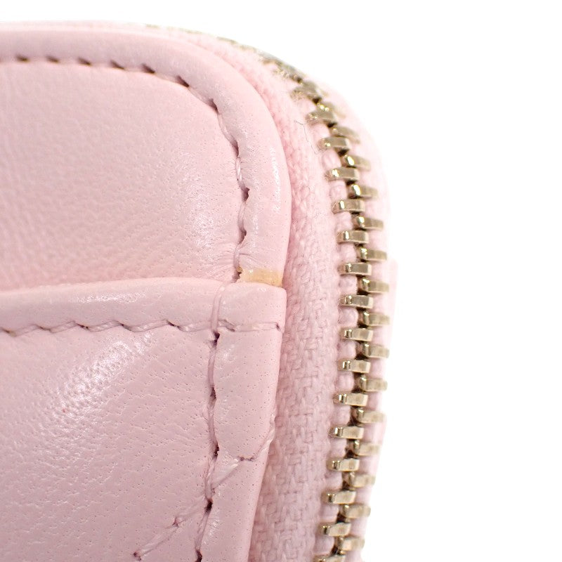 シャネル CHANEL 19 ジップコインパース ディズヌフ AP2086 コインケース ラムスキン ピンク ゴールド金具 レディース【中古】【ABランク】