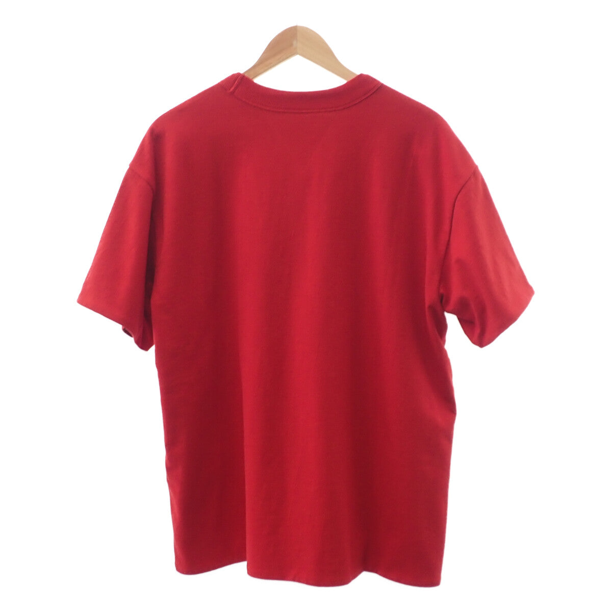 ボッテガヴェネタ BOTTEGA VENETA ダブルレイヤー S 661788_V16E0 半袖Ｔシャツ コットン レッド ブルー メンズ レディース【中古】【Aランク】