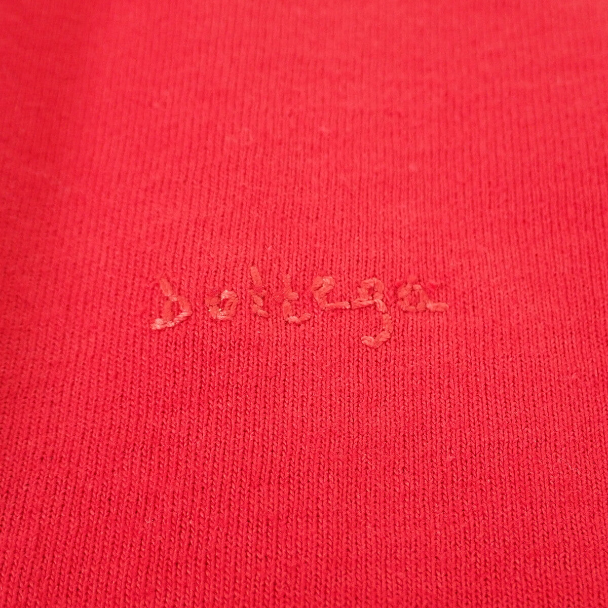 ボッテガヴェネタ BOTTEGA VENETA ダブルレイヤー S 661788_V16E0 半袖Ｔシャツ コットン レッド ブルー メンズ レディース【中古】【Aランク】