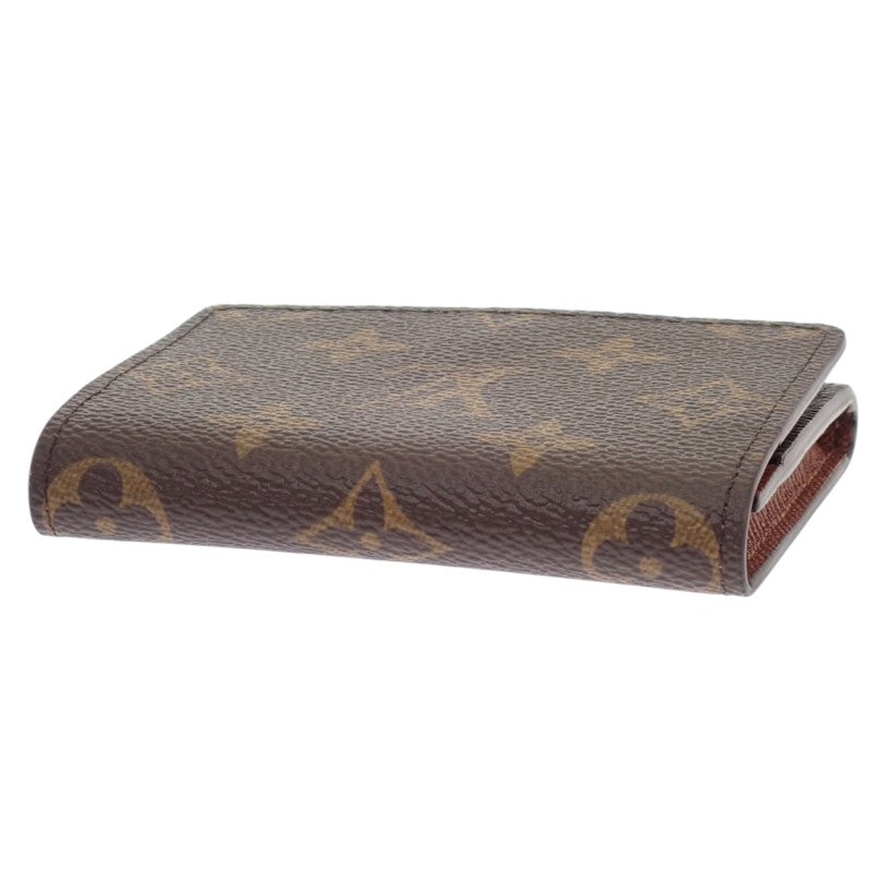 ルイヴィトン LOUIS VUITTON アンヴェロップ・カルト ドゥ ヴィジット M63801 モノグラム カードケース ブラウン ゴールド金具 レディース メンズ【中古】【Sランク】