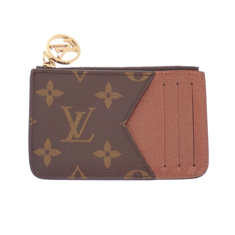 ルイヴィトン LOUIS VUITTON ポルト カルト・ロミー M81880 カードケース モノグラムリバース ブラウン アルマニャック ゴールド金具 メンズ レディース【中古】【ABランク】