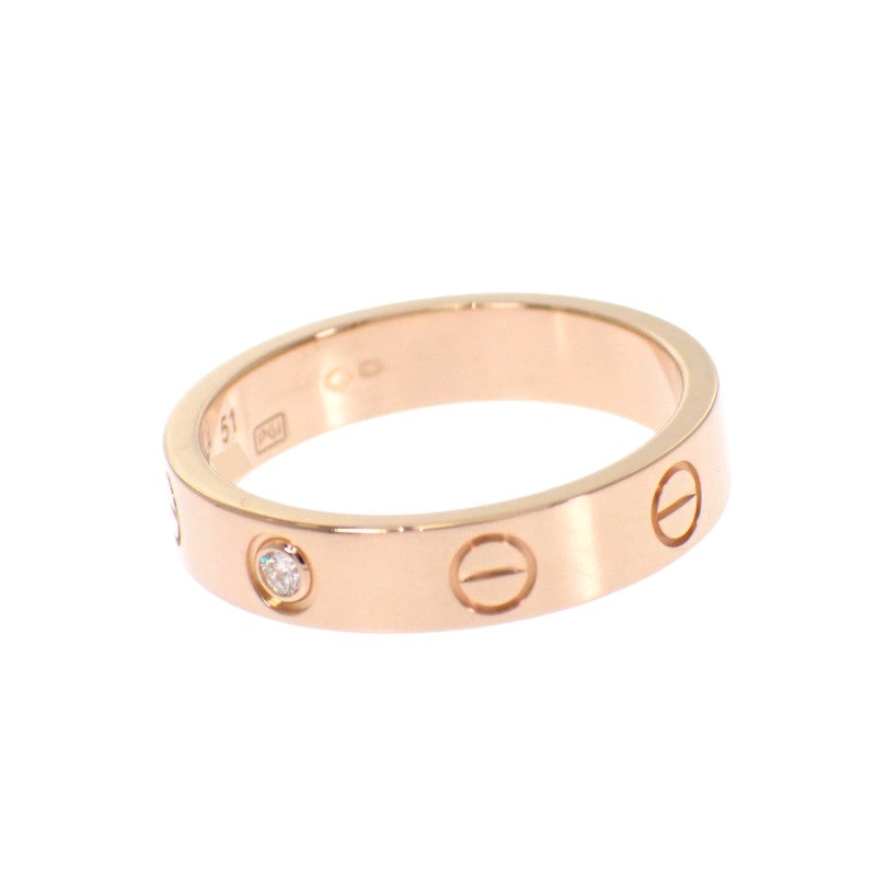 カルティエ CARTIER ラブリング スモール 11号 B4050700 リング K18ピンクゴールド ダイヤモンド レディース【中古】【Aランク】