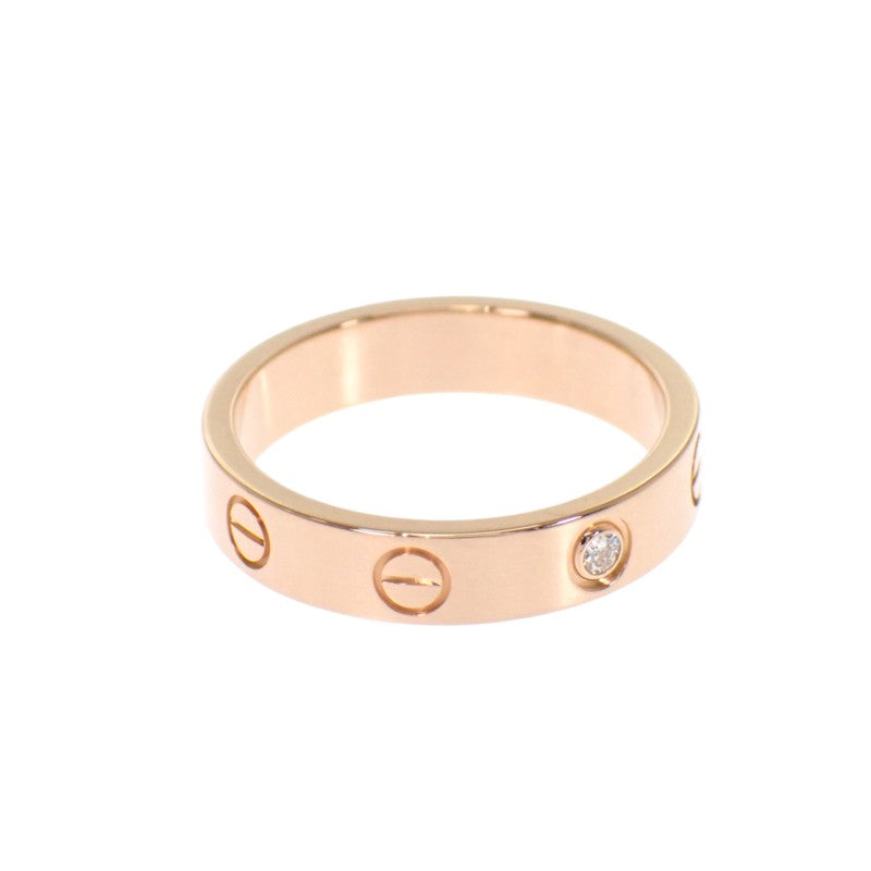 カルティエ CARTIER ラブリング スモール 11号 B4050700 リング K18ピンクゴールド ダイヤモンド レディース【中古】【Aランク】