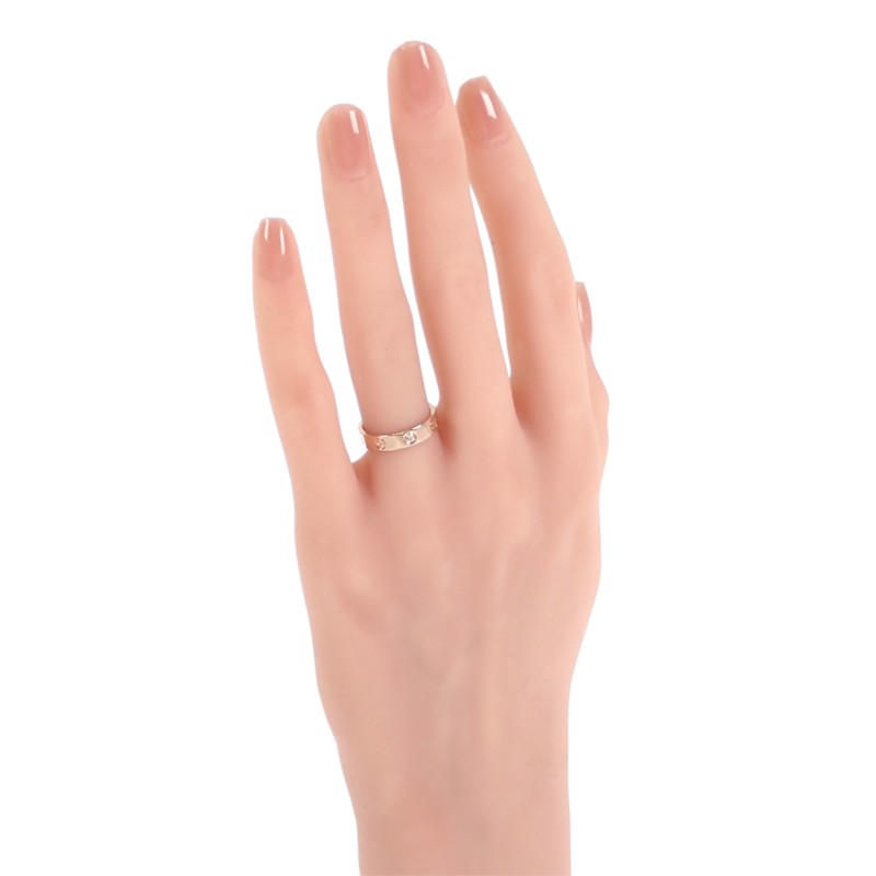カルティエ CARTIER ラブリング スモール 11号 B4050700 リング K18ピンクゴールド ダイヤモンド レディース【中古】【Aランク】