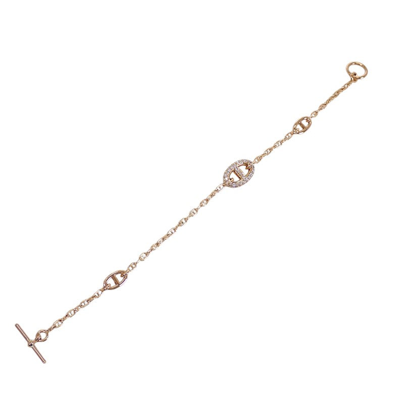 エルメス HERMES ファランドール ST H221413B 00ST ブレスレット K18ピンクゴールド ゴールド ダイヤモンド レディース【中古】【Aランク】