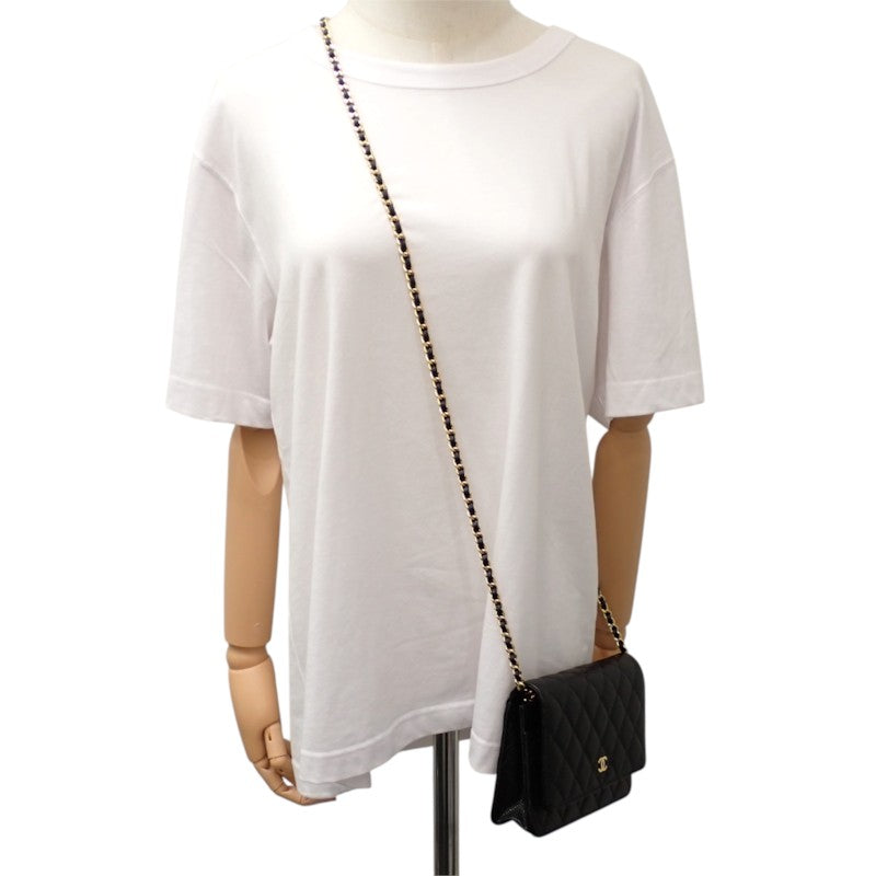 シャネル CHANEL クラシックチェーンウォレット AP0250 長財布 キャビアスキン ブラック ゴールド金具 レディース【中古】【Aランク】