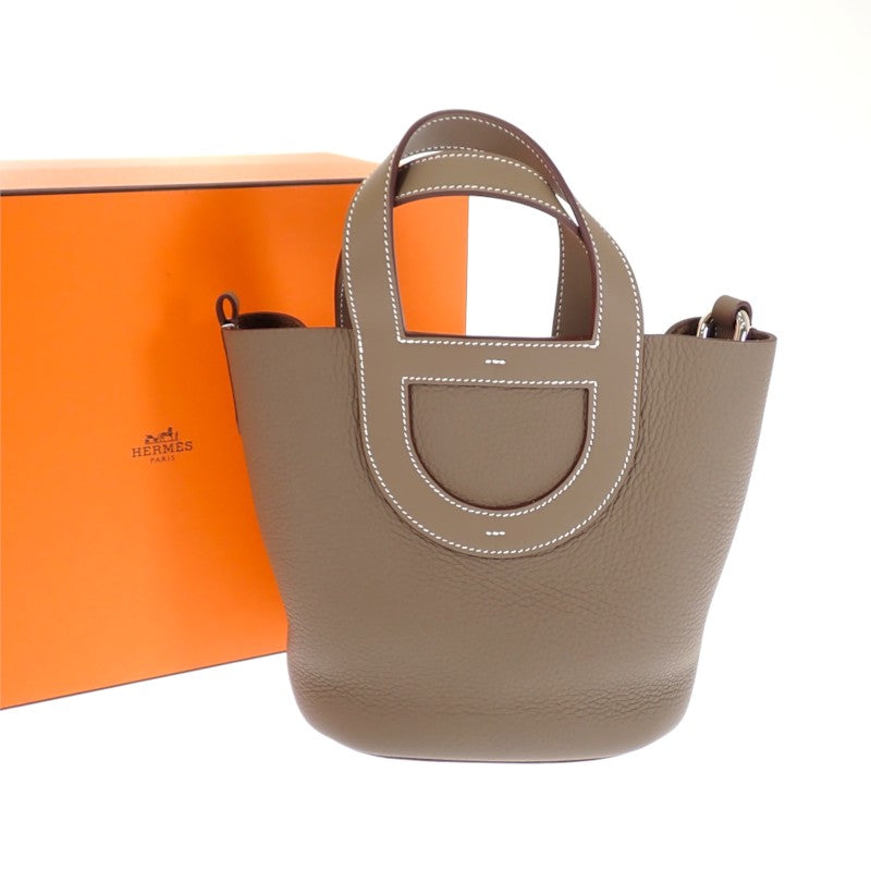 エルメス HERMES インザループ 18 G刻印 ハンドバッグ トリヨンクレマンス ヴォースイフト エトゥープ レディース【中古】【SAランク】