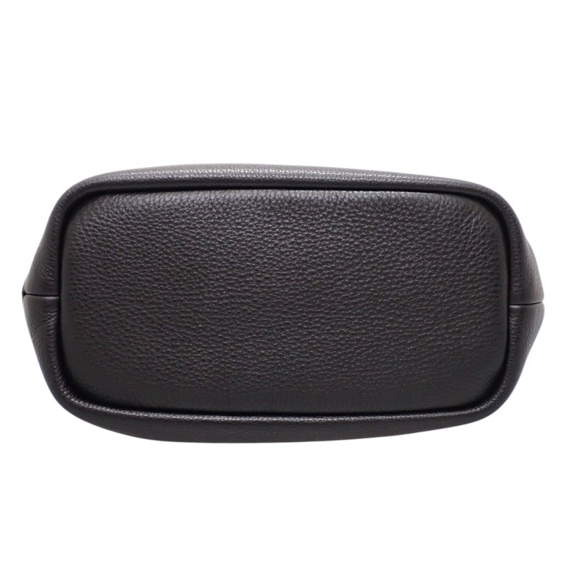 プラダ PRADA スモールレザートート 1BG390 ハンドバッグ レザー ヴィッテロダイノ ブラック ゴールド金具 レディース【中古】【ABランク】