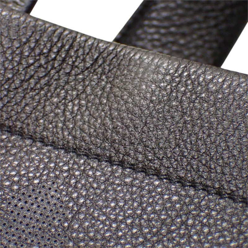 プラダ PRADA スモールレザートート 1BG390 ハンドバッグ レザー ヴィッテロダイノ ブラック ゴールド金具 レディース【中古】【ABランク】