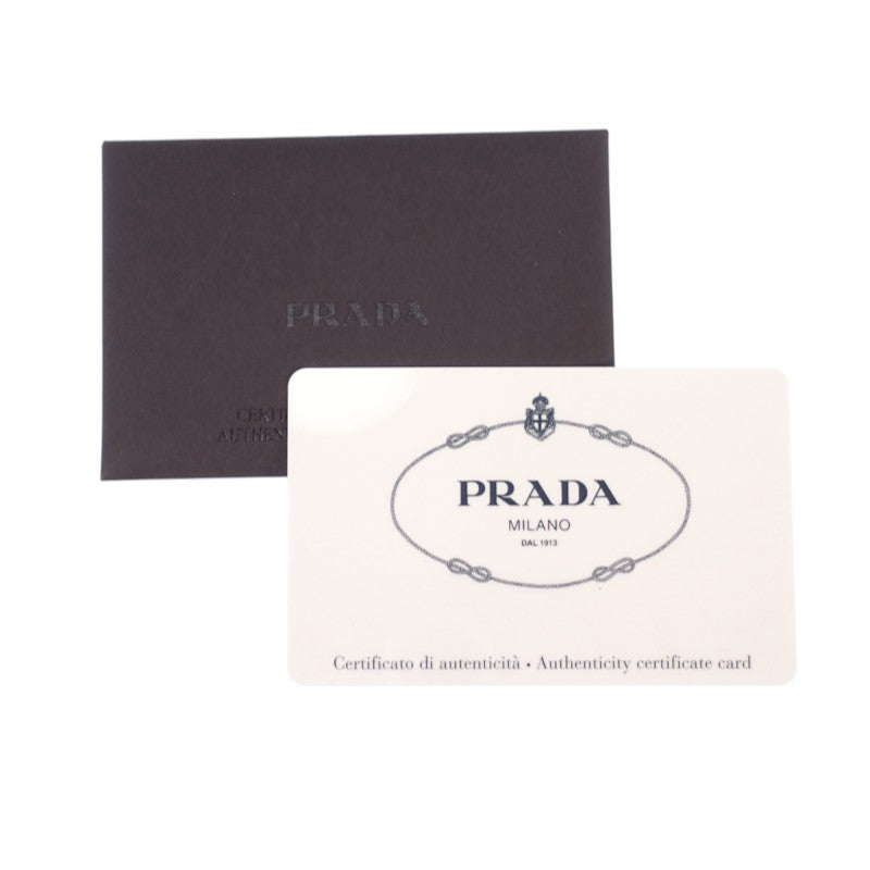 プラダ PRADA スモールレザートート 1BG390 ハンドバッグ レザー ヴィッテロダイノ ブラック ゴールド金具 レディース【中古】【ABランク】