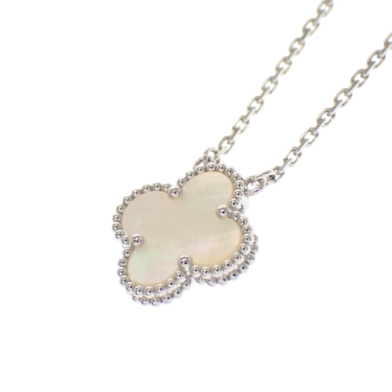 ヴァンクリーフ＆アーペル Van Cleef & Arpels ヴィンテージアルハンブラ VCARF48700 ネックレス K18ホワイトゴールド マザーオブパール レディース【中古】【Aランク】